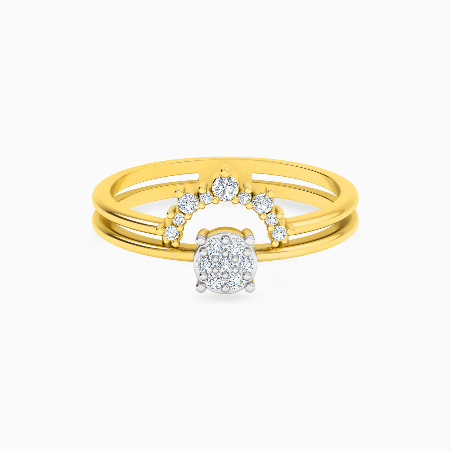 18K Gold Diamond Statement Ring