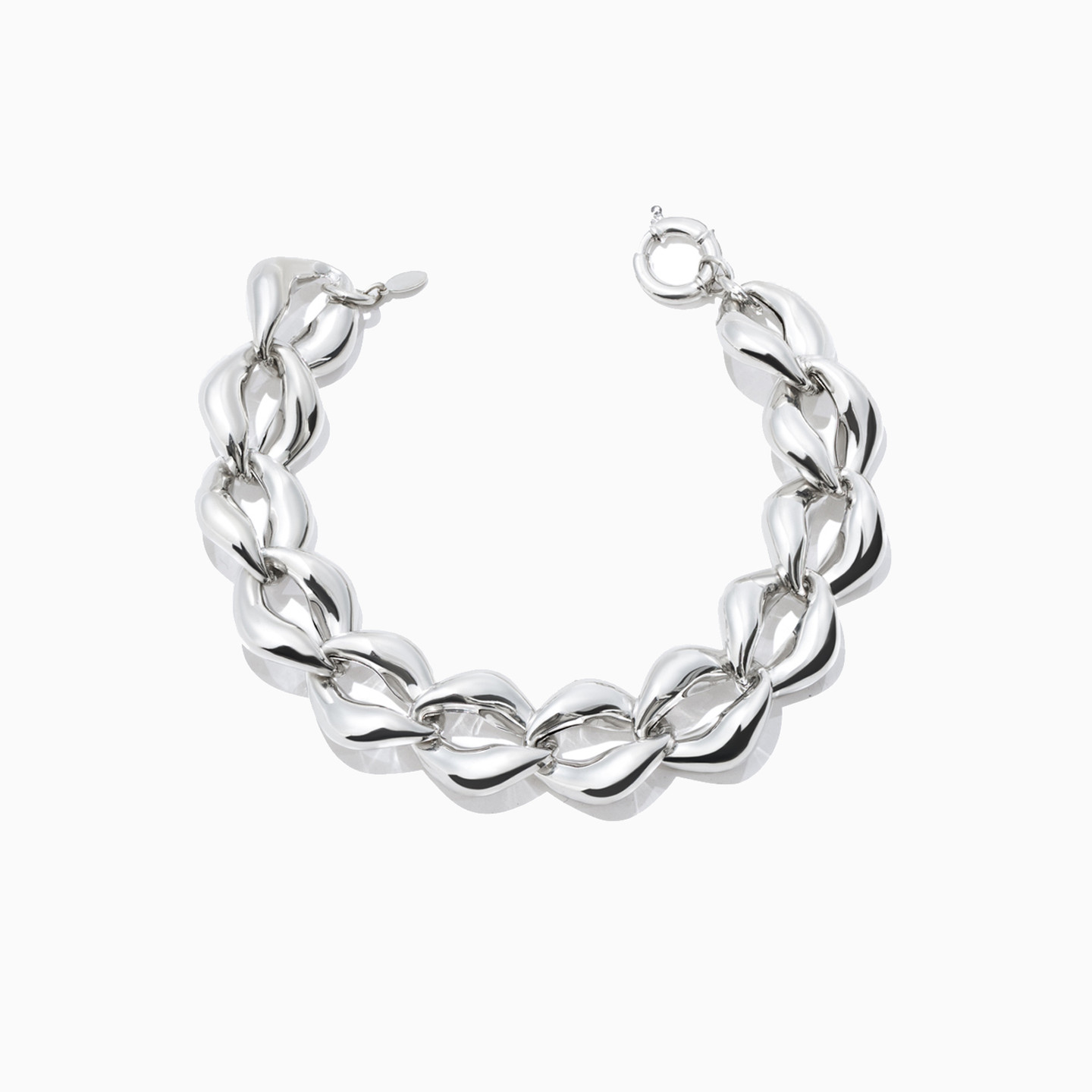 Twisted Chain Bracelet In Silver Twisted Chain Bracelet In Silver