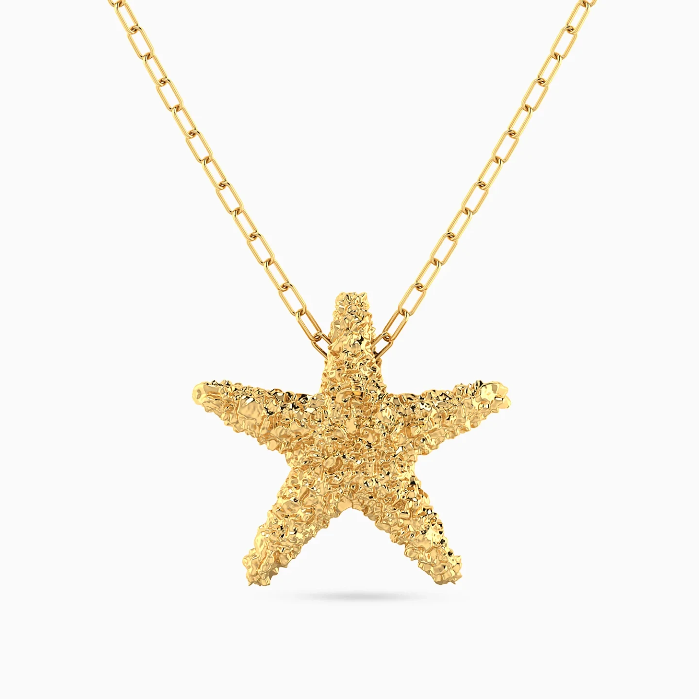 Small Starfish Necklace in Yellow Gold Plating Small Starfish Necklace in Yellow Gold Plating