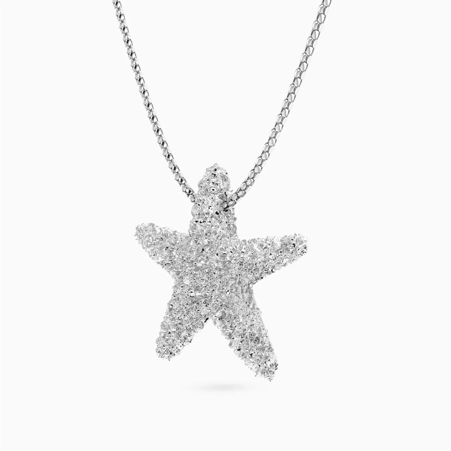 Big Starfish Necklace in Silver - 2 Big Starfish Necklace in Silver - 2