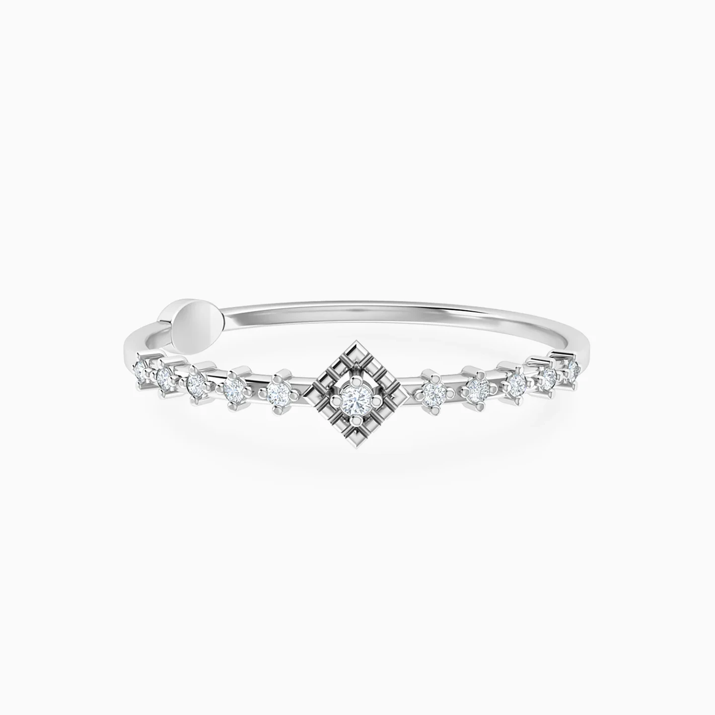 Tilted Square Diamond Ring in 18K Gold Tilted Square Diamond Ring in 18K Gold