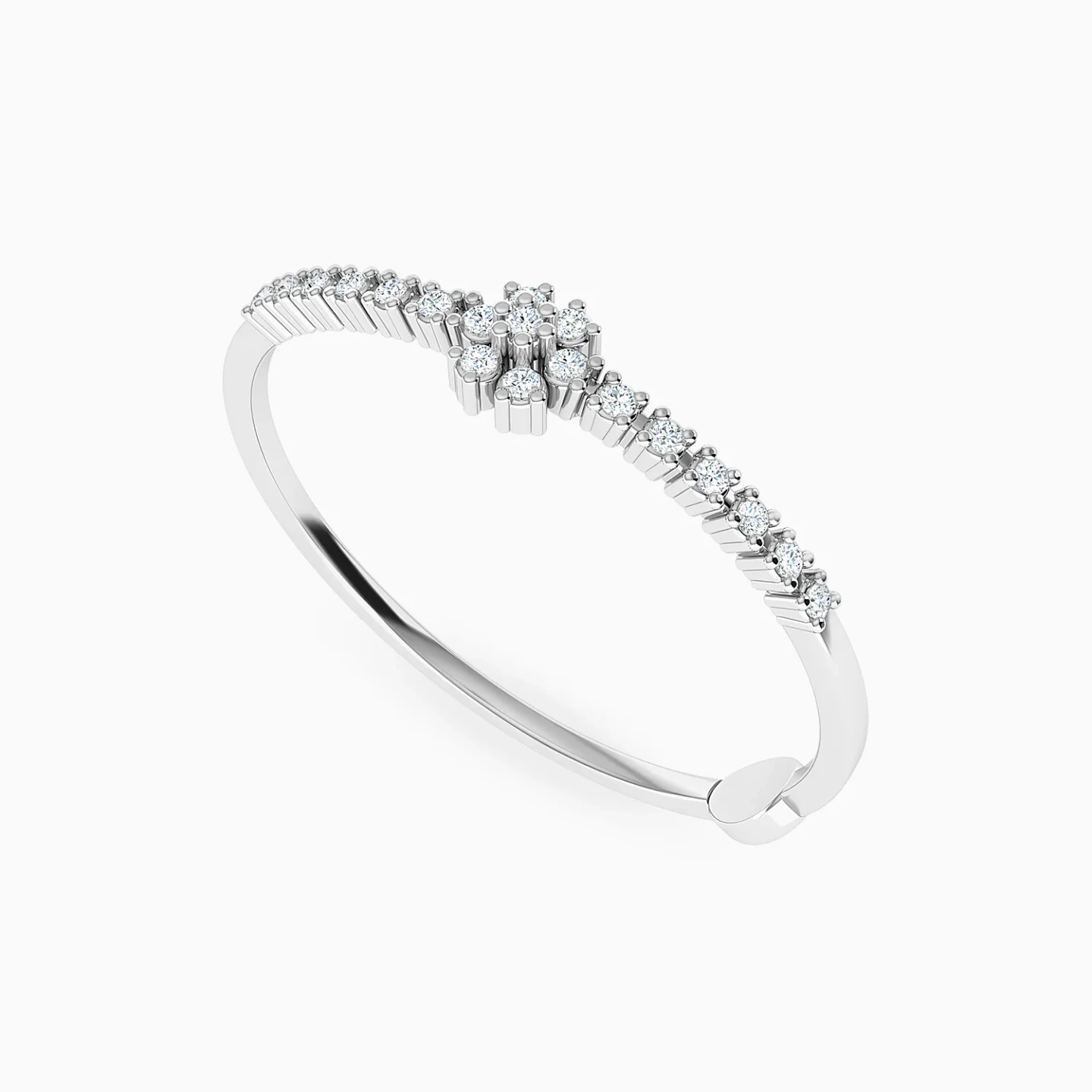 Floral Cluster Diamond Ring in 18K Gold - 3 Floral Cluster Diamond Ring in 18K Gold - 3