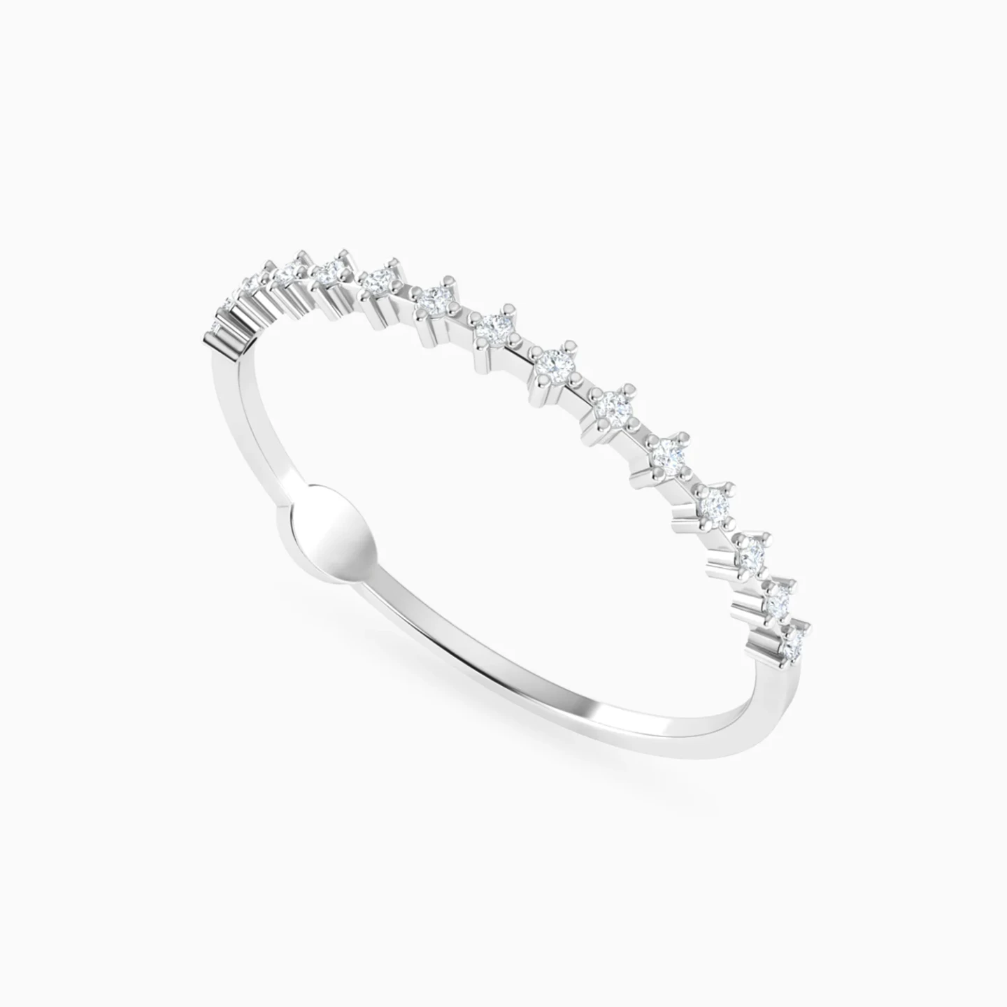 Elevated Settings Diamond Ring in 18K Gold - 3 Elevated Settings Diamond Ring in 18K Gold - 3