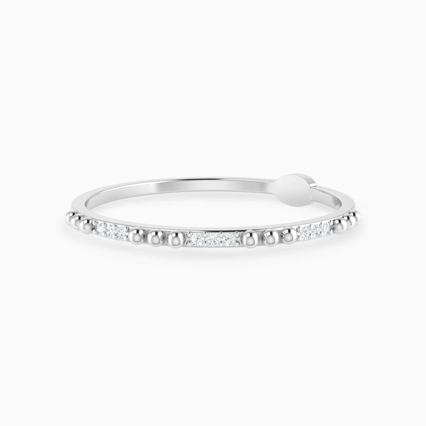 Beaded Band Diamond Ring in 18K Gold Beaded Band Diamond Ring in 18K Gold