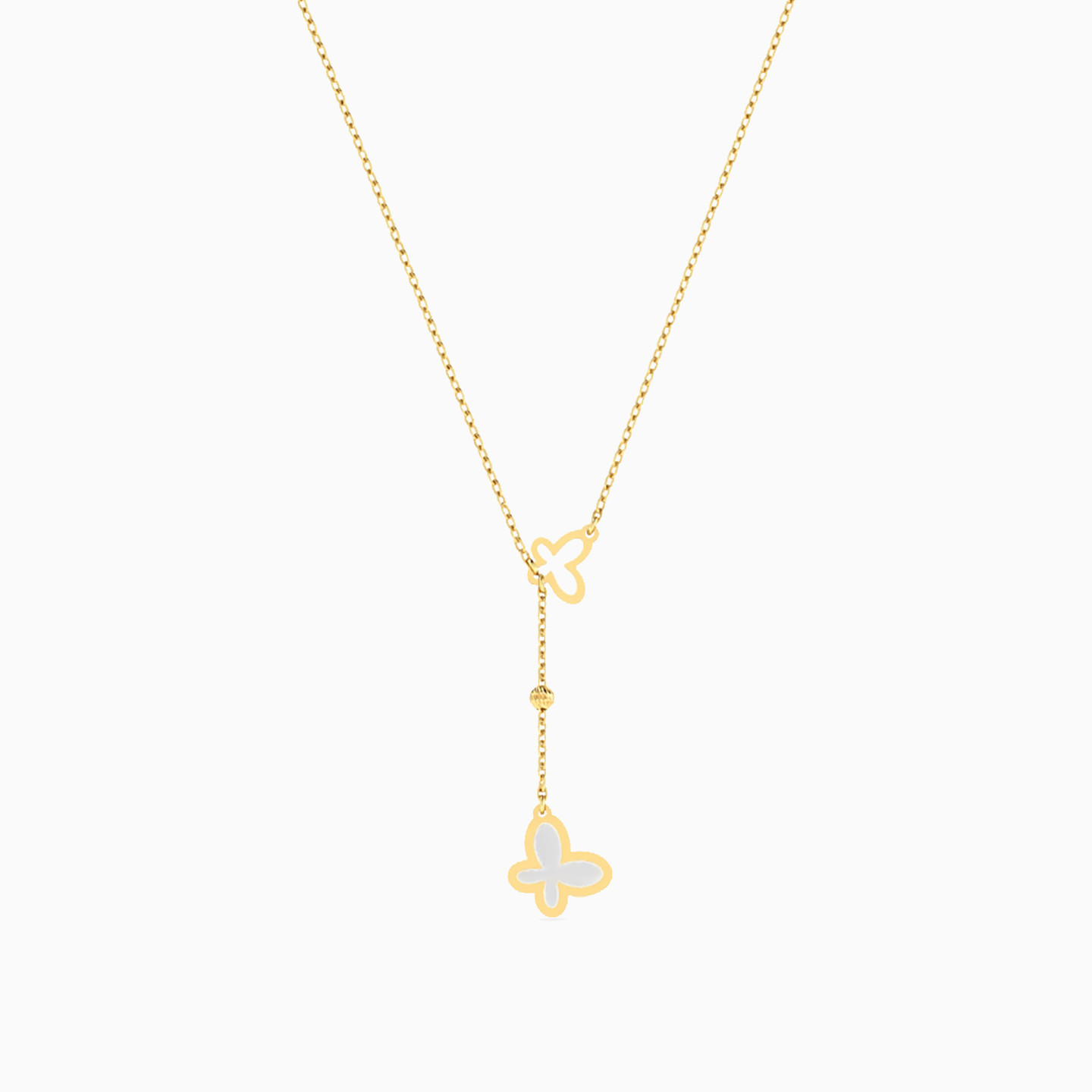 Butterfly Necklace in 18K Gold - 3 Butterfly Necklace in 18K Gold - 3
