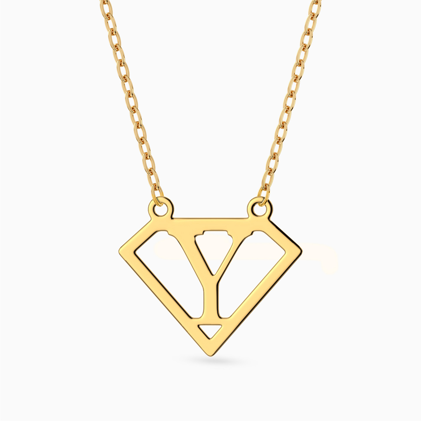 Letter Y Necklace in 14K Gold Letter Y Necklace in 14K Gold
