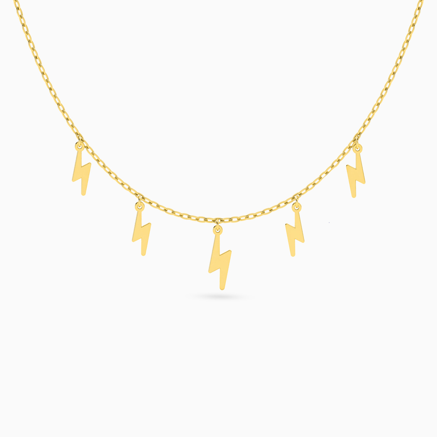 Lightning Chain Necklace in 18K Gold Lightning Chain Necklace in 18K Gold