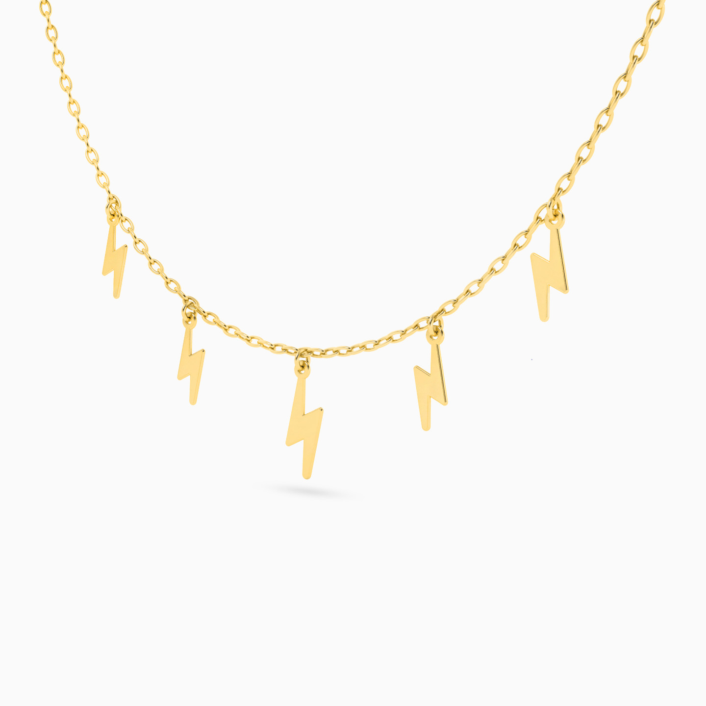 Lightning Chain Necklace in 18K Gold - 3 Lightning Chain Necklace in 18K Gold - 3