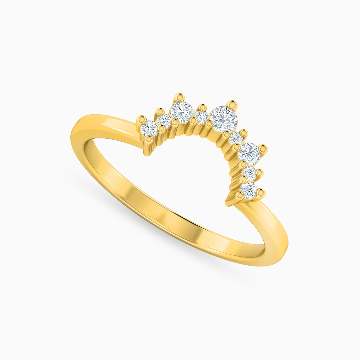 18K Gold Diamond Statement Ring - 2