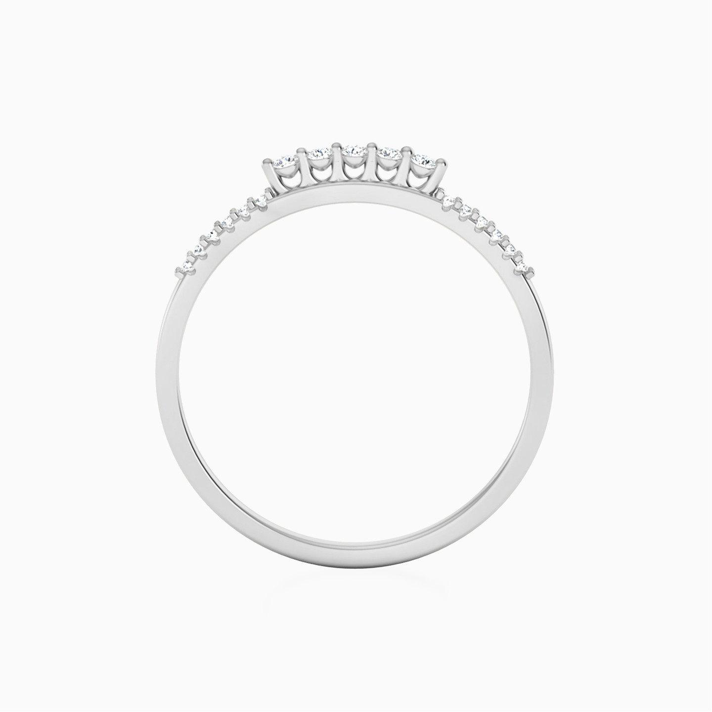 Brilliant Diamonds Eternity Ring in 18K Gold - 4 Brilliant Diamonds Eternity Ring in 18K Gold - 4