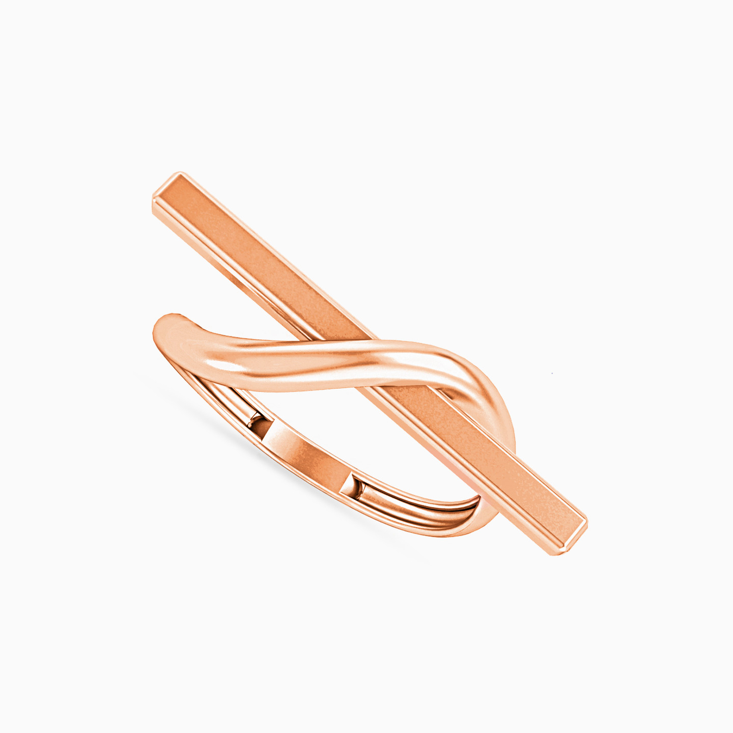 خاتم ذهب هندسي عيار 18 قيراط - 2 خاتم ذهب هندسي عيار 18 قيراط - 2