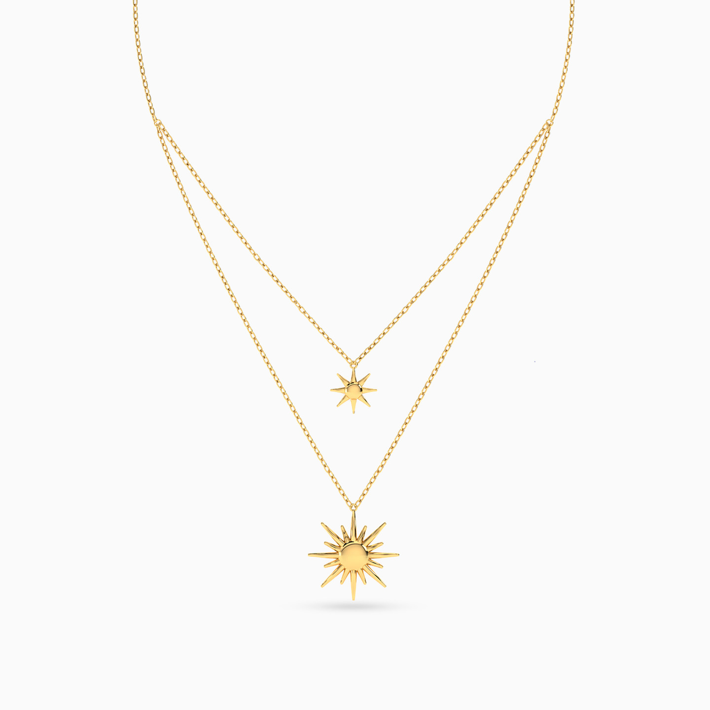 18K Gold Layered Necklace - 3