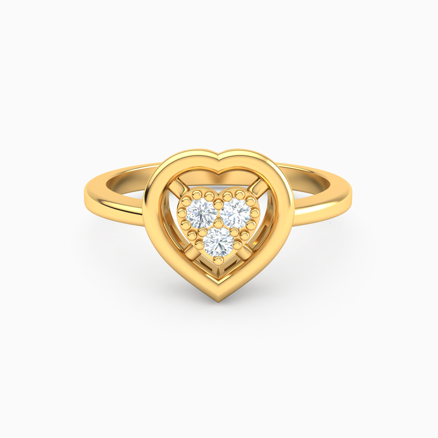 18K Gold Diamond Statement Ring