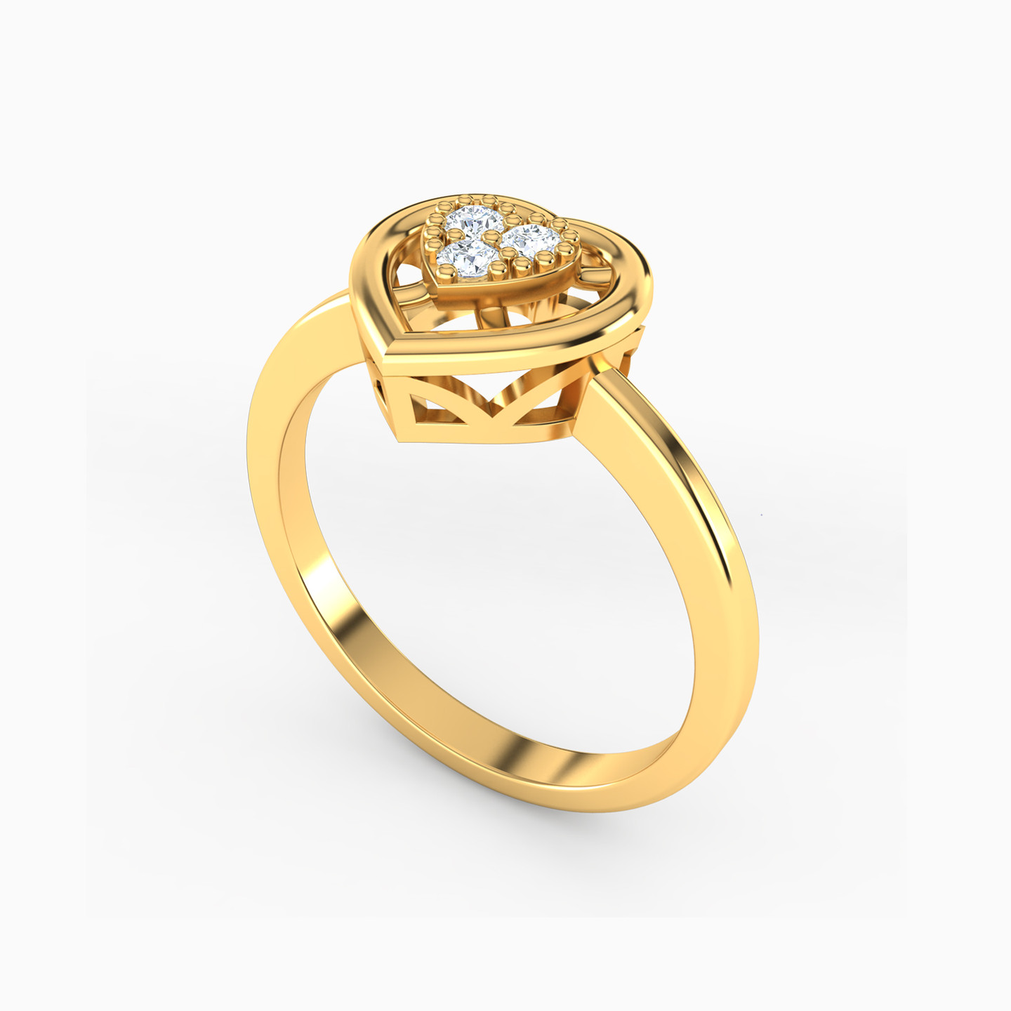 18K Gold Diamond Statement Ring - 2