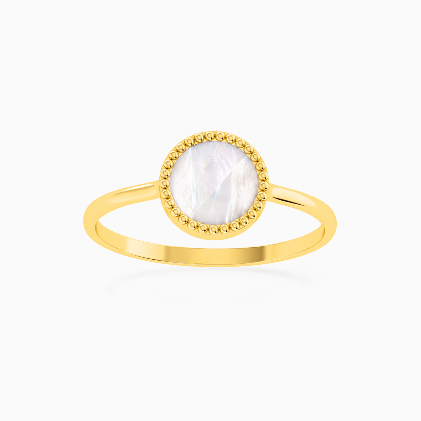 18K Gold Pearls Statement Ring