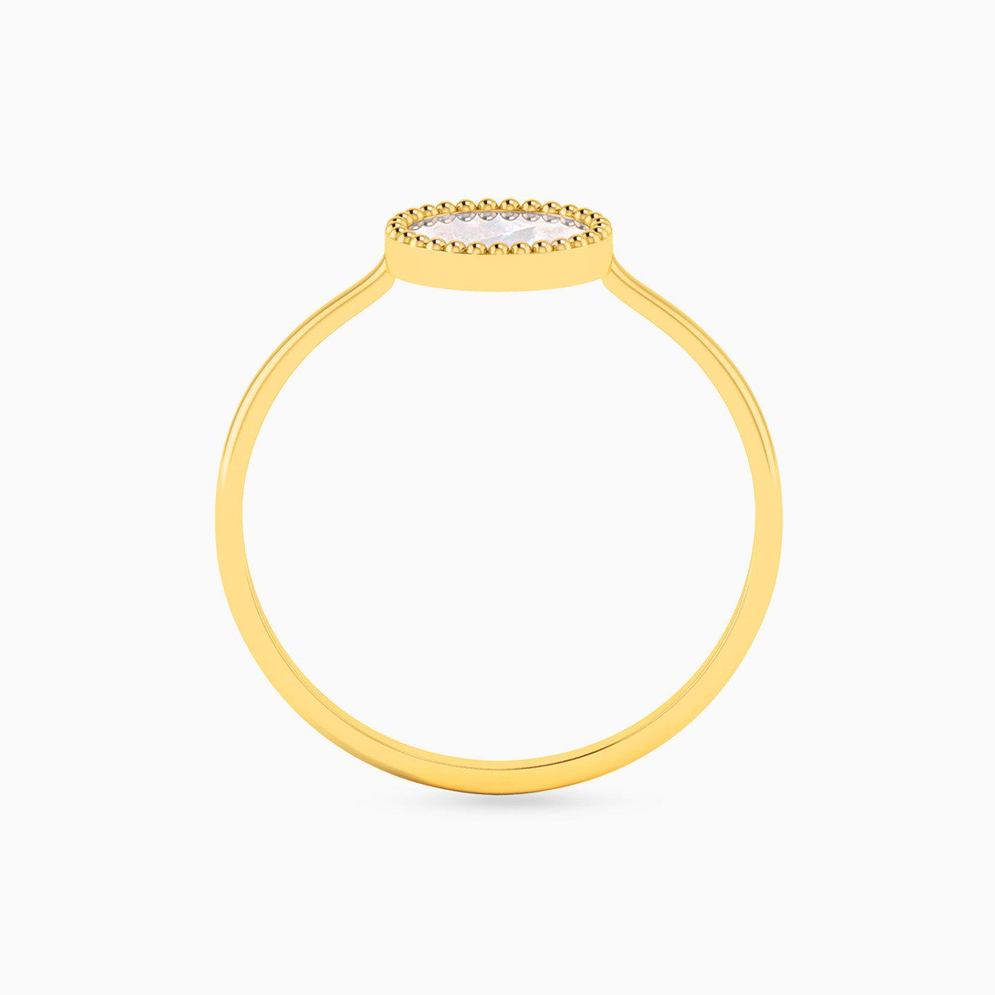 Circle Pearls Ring in 18K Gold - 3 Circle Pearls Ring in 18K Gold - 3