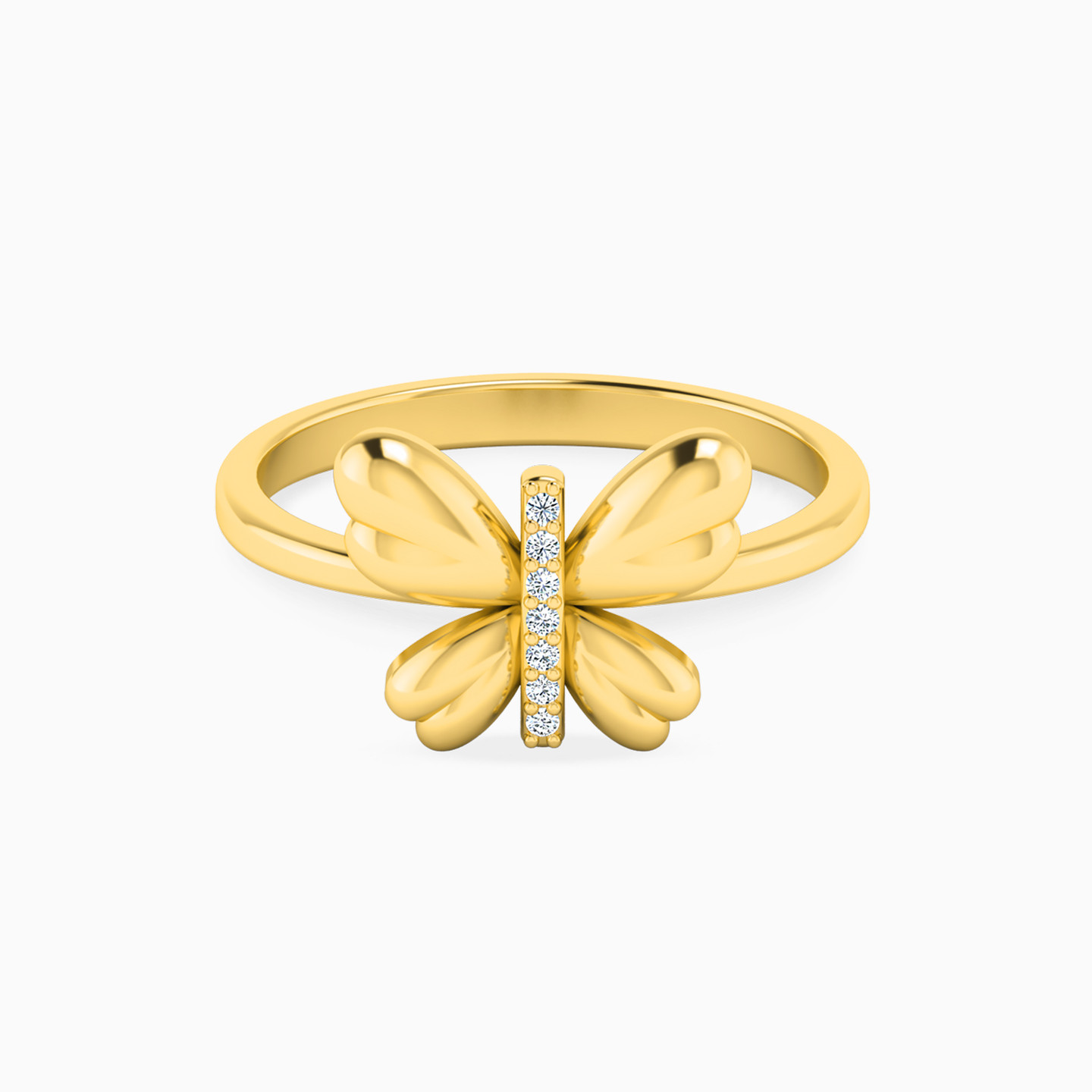 18K Gold Diamond Statement Ring