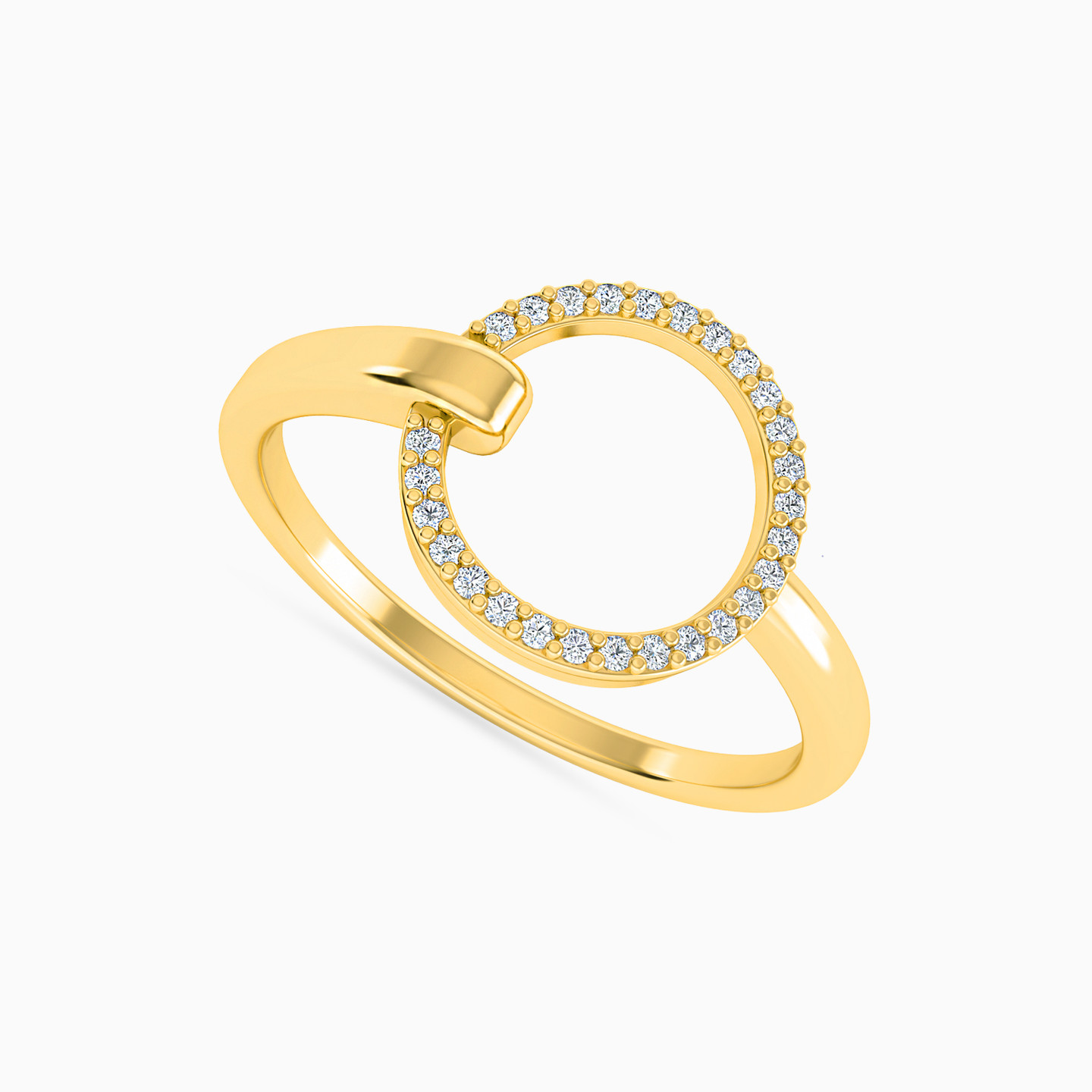 18K Gold Diamond Statement Ring - 2