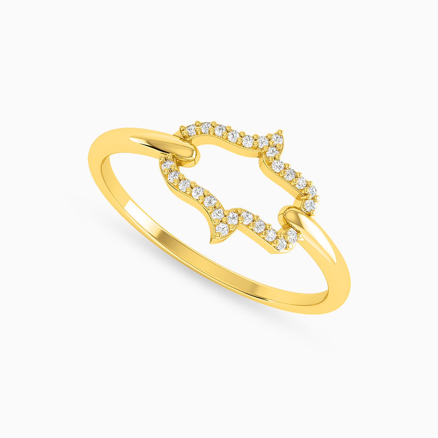 18K Gold Diamond Statement Ring - 2