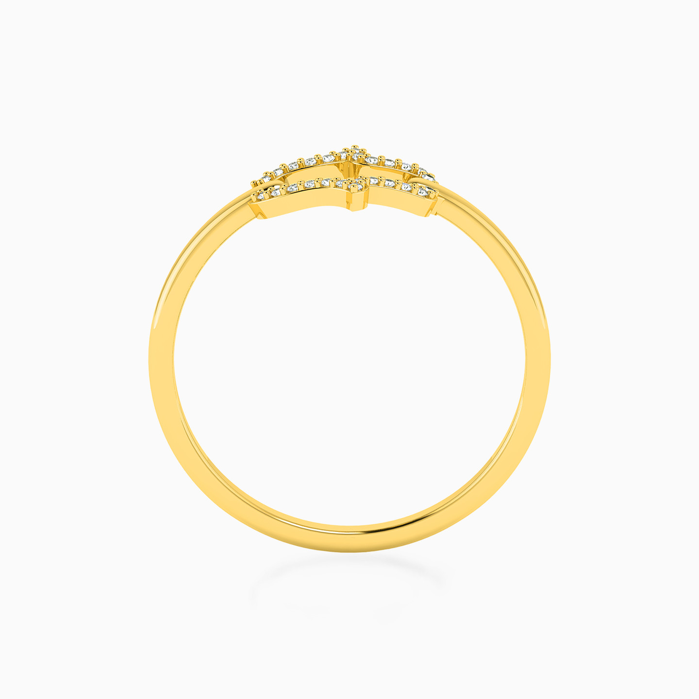 18K Gold Diamond Statement Ring - 3