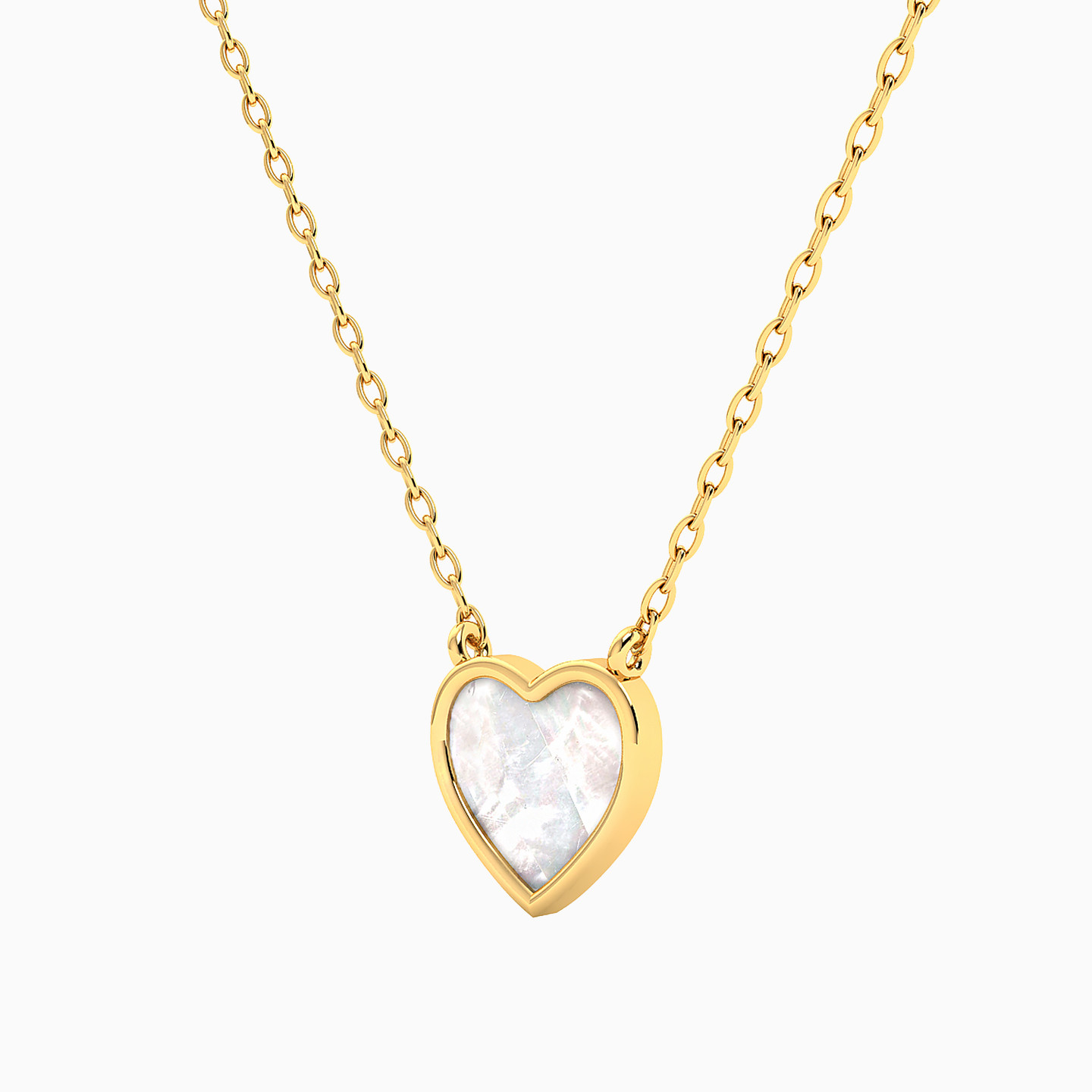 Heart Pearls Necklace In 18K Gold - 2