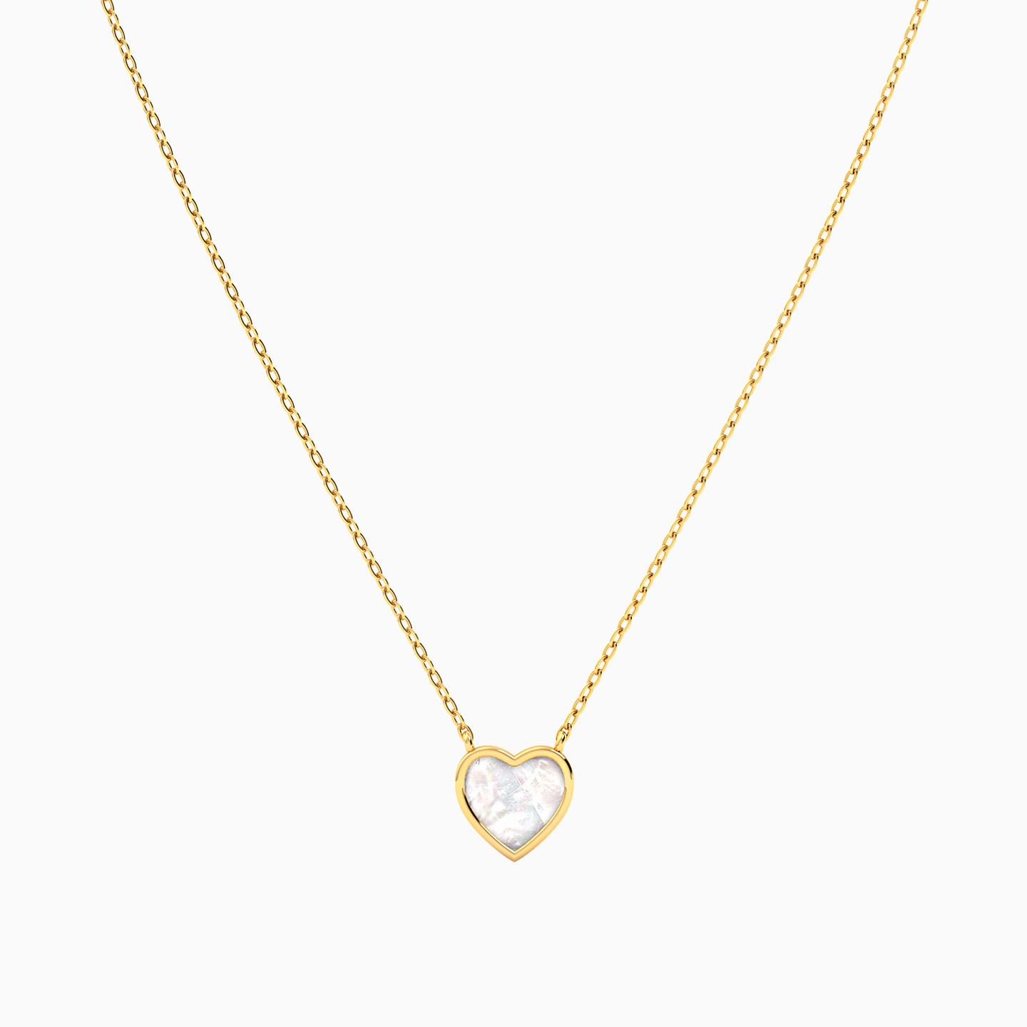 Heart Pearls Necklace In 18K Gold - 3 Heart Pearls Necklace In 18K Gold - 3