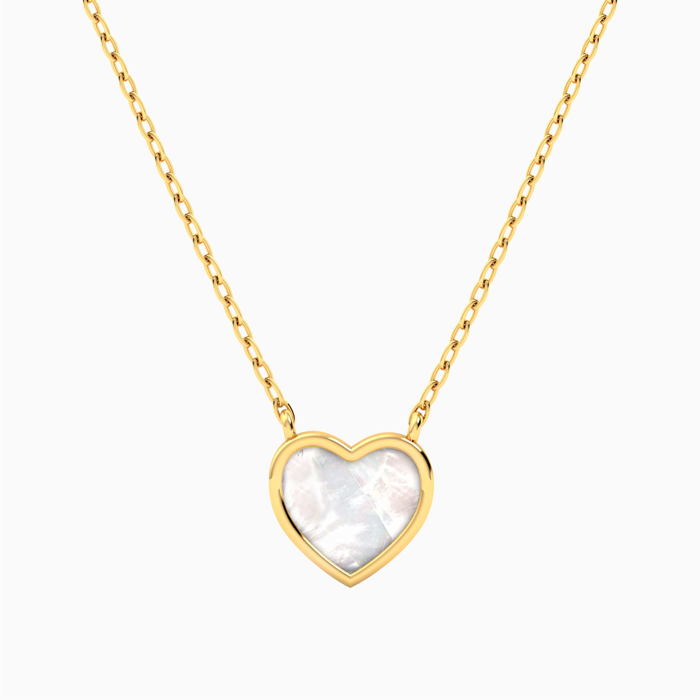 Heart Pearls Necklace In 18K Gold Heart Pearls Necklace In 18K Gold