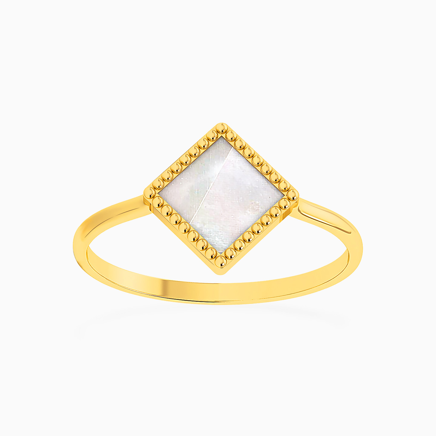 18K Gold Pearls Statement Ring