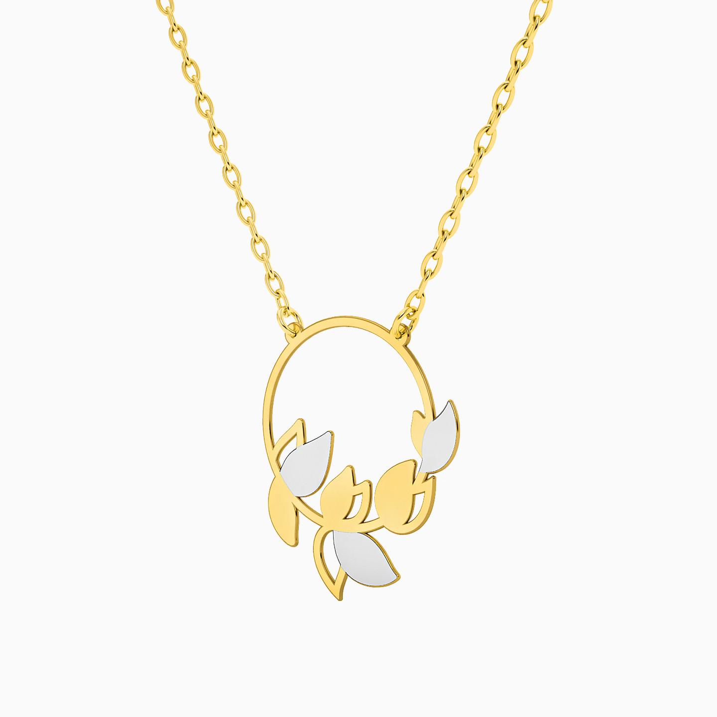 Circle Necklace in 18K Gold - 2 Circle Necklace in 18K Gold - 2