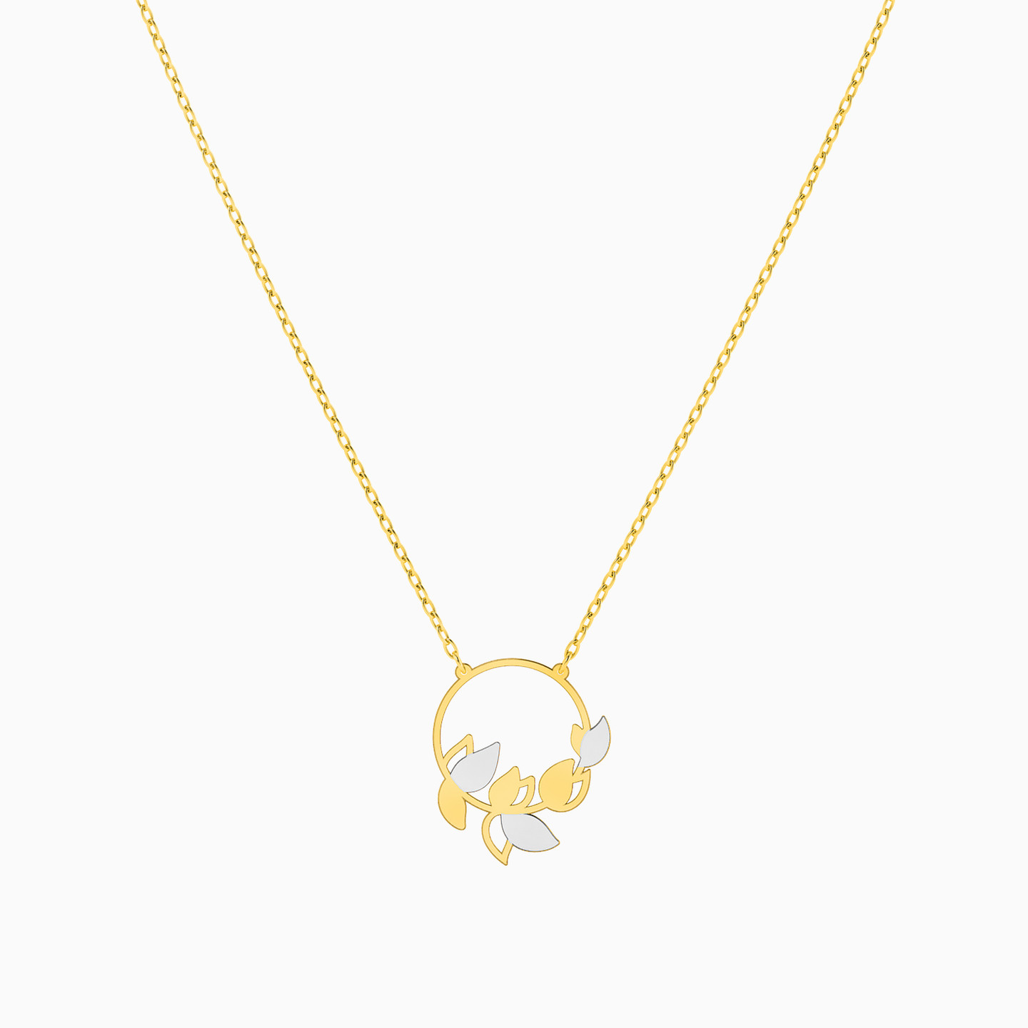 Circle Necklace in 18K Gold - 3 Circle Necklace in 18K Gold - 3