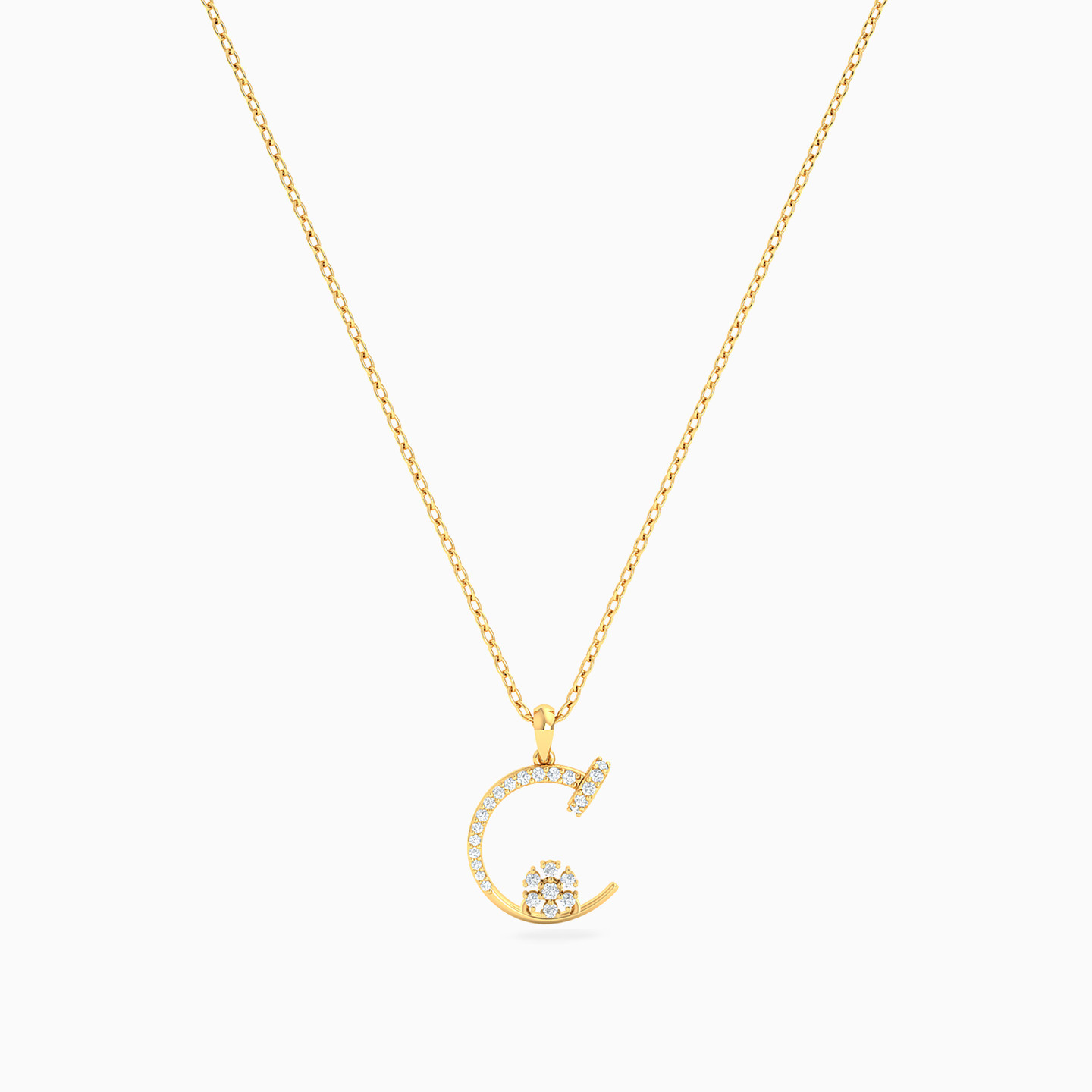 Nail Diamonds Necklace In 18K Gold - 3