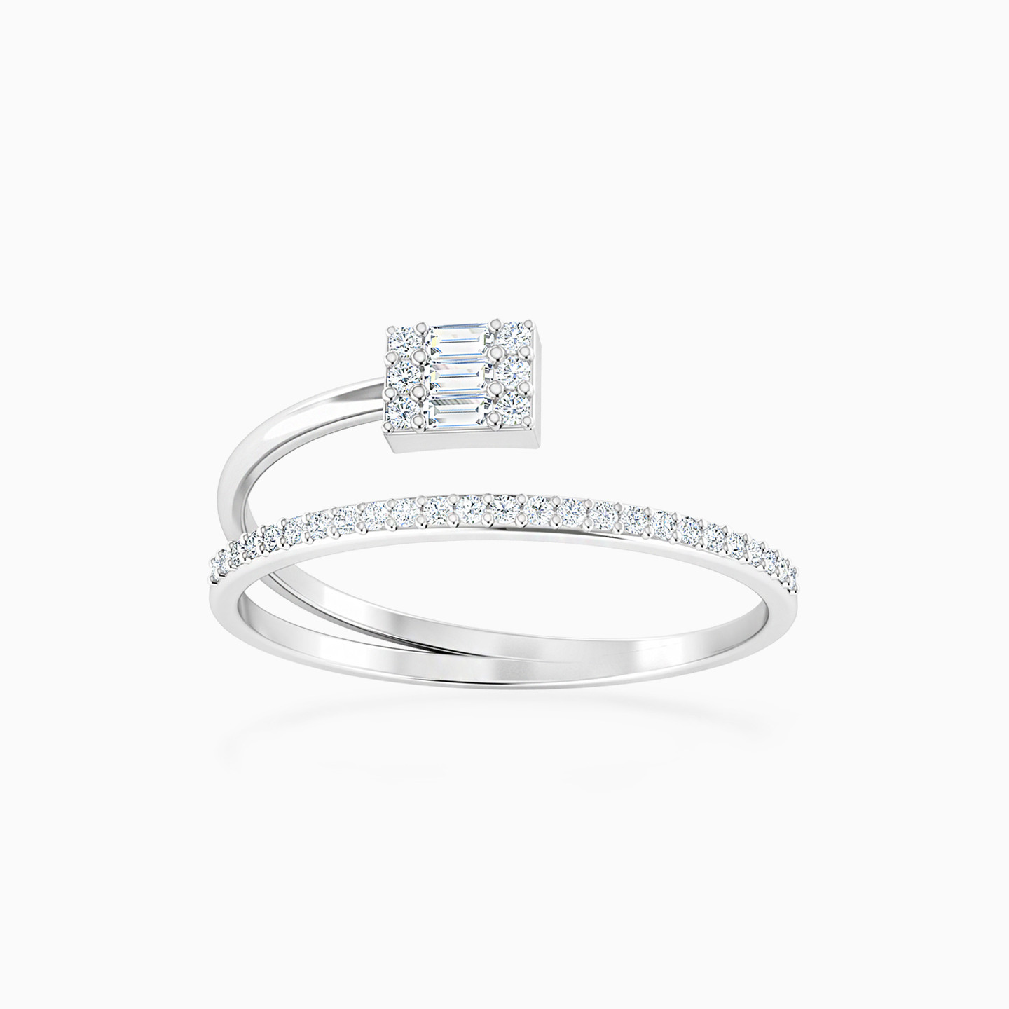 Baguette Diamonds Ring in 18K Gold Baguette Diamonds Ring in 18K Gold