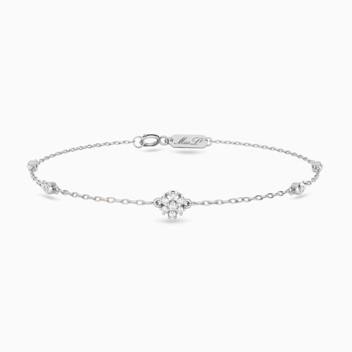 MLB150 - Flower Diamonds Chain Bracelet in 18K Gold - BM30-362-1.jpg