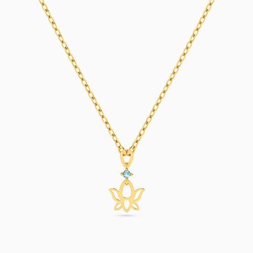 LIN900 - Flower Colored Stones Necklace in 18K Gold - 112051400632421-1.jpg