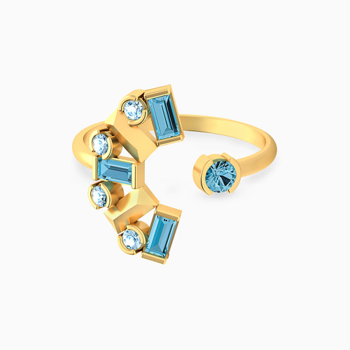 MLR117 - Multishaped Colored Stones Two Headed Ring in 18K Gold - 111020300152151-1.jpg