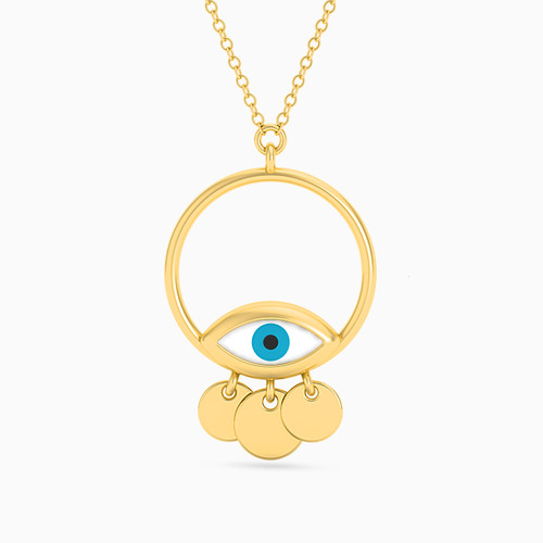 LIN83 - Evil Eye Colored Stones Necklace in 18K Gold - 112050300182451-1.jpg