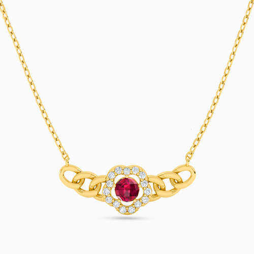 LIN156 - Circle Red Stone Necklace in 18K Gold - 112050302002451-1.jpg