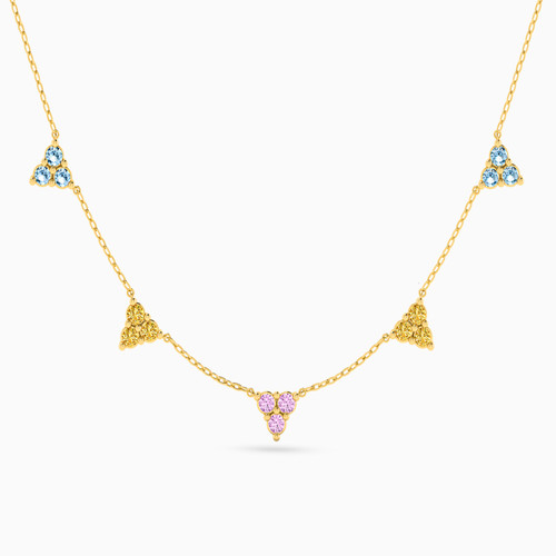 LIN86 - Colored Stones Chain Necklace in 18K Gold - 112050300432451-1.jpg
