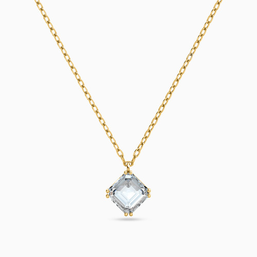 LIN849 - Cushion Cubic Zirconia Necklace in 14K Gold - 102051100022451-1.jpg