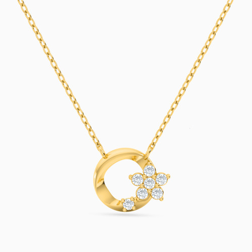 LIN94 - Star Cubic Zirconia Necklace in 18K Gold - 112050301012451-1.jpg