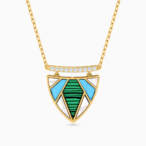 LIN564 - Abstract Green Stones Necklace in 18K Gold - 112051100792451-1.jpg