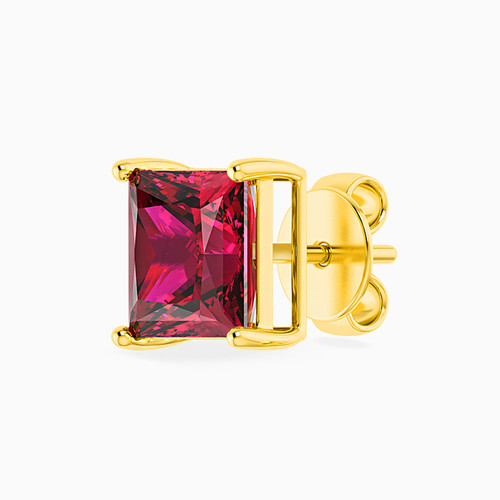 MLE16 - Square Colored Stones Stud Earrings in 18K Gold - 111031100152005-3.jpg