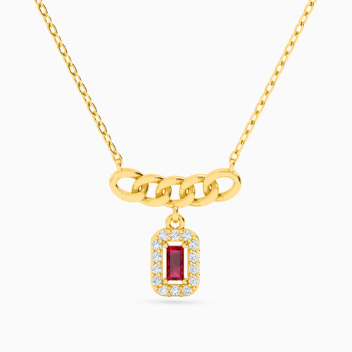 LIN154 - Rectangle Red Stone Necklace in 18K Gold - 112050301952451-1.jpg