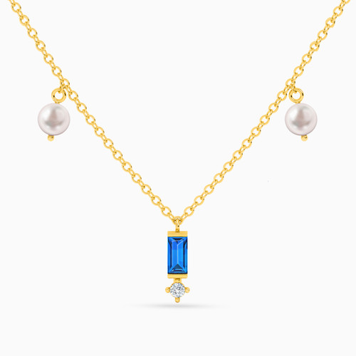 LIN141 - Baguette Pearl & Blue Stone Necklace in 18K Gold - 112050301582451-1.jpg