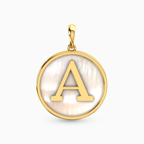 LIN572 - Letter A Pearl Pendant in 18K Gold - 112041100012001-1.jpg
