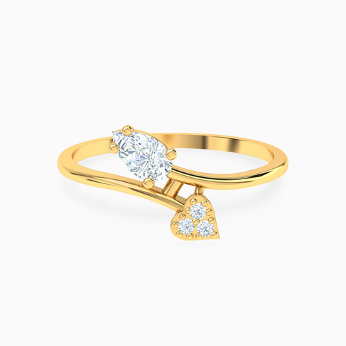 LGR549 - Pear Cubic Zirconia Two Headed Ring in 18K Gold - 314021800202182-1.jpg
