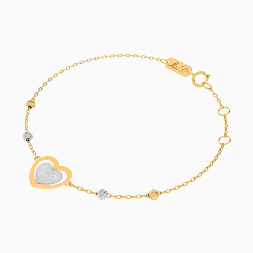MLB37 - Heart Chain Bracelet in 18K Gold - 21047140014-2.jpg