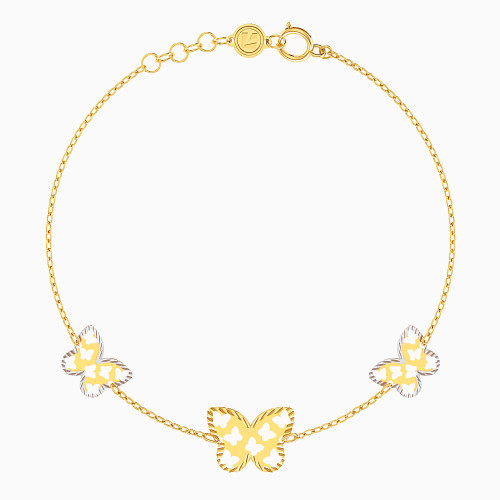 MLB43 - Butterfly Chain Bracelet in 18K Gold - 21047140060-1.jpg