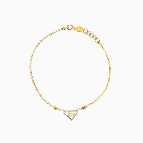 MLB44 - Superman Chain Bracelet in 18K Gold - 21047140061-2.jpg