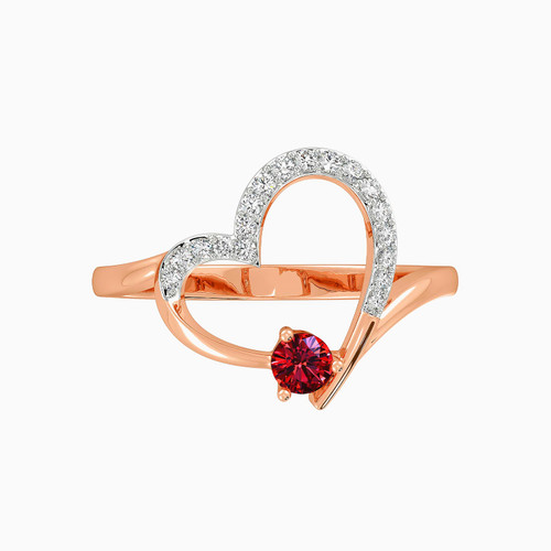 LDR282 - Heart Diamond & Red Stone Ring in 18K Gold - 444101101866141-1.jpg LDR282 - Heart Diamond & Red Stone Ring in 18K Gold - 444101101866141-1.jpg
